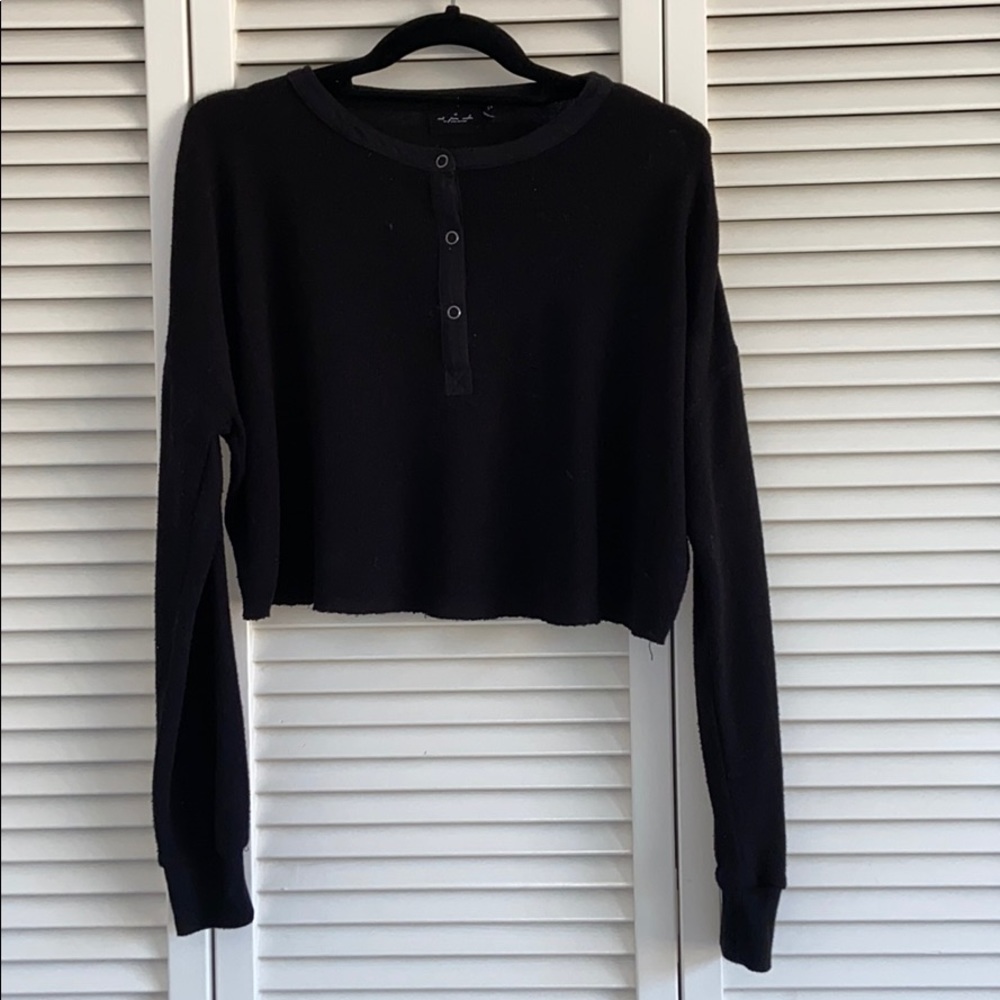 Out From Under Cropped Shirt